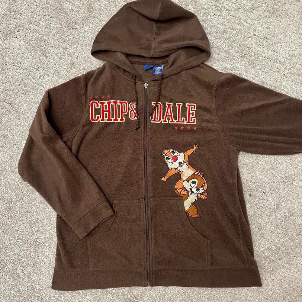 Disney Chip and Dale Embroidered Zip Up